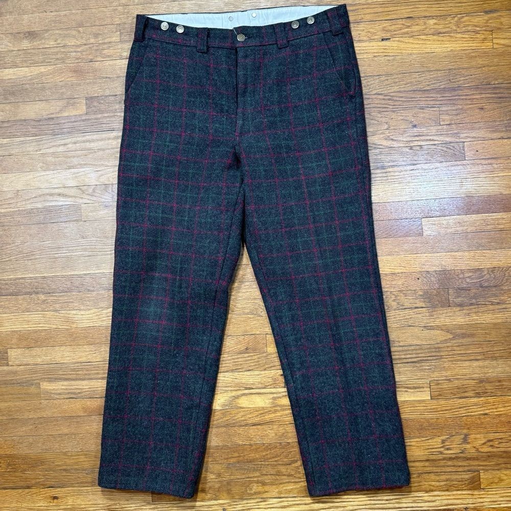 Vintage Codet Plaid Wool Pants Sz 36 x 31